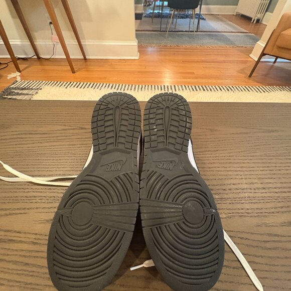 Nike Dunk Low Retro White Black 'Panda' - Lace Swap - Men's Size: 10 - Picture 2 of 7